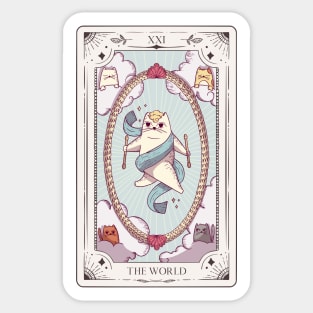 Cat Tarot Card Tarot Cards Cats Sticker